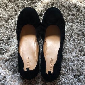 New J.Crew Black Suede Flats